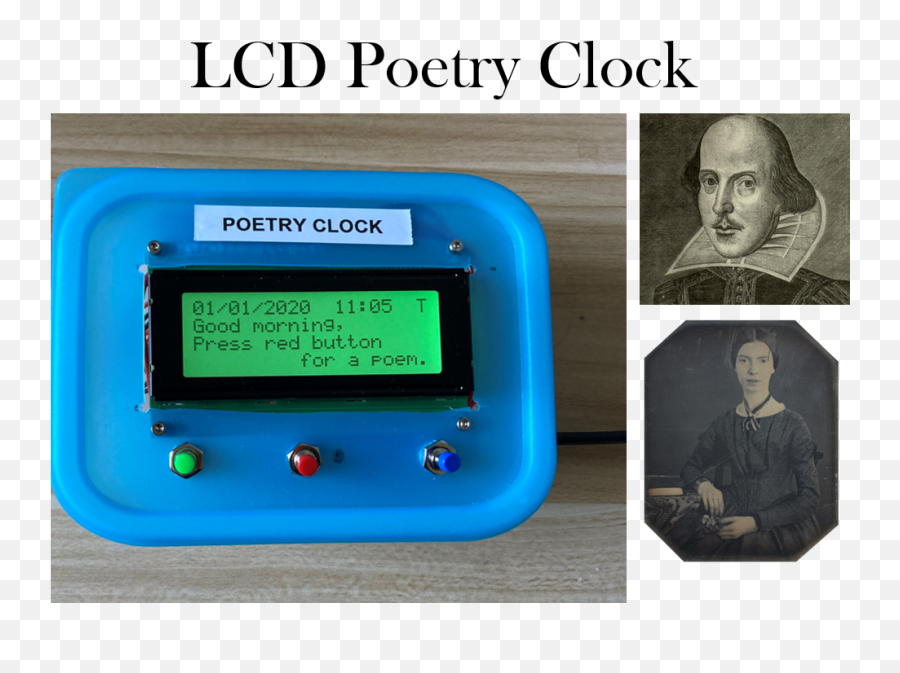 Lcd Poetry Clock - View 3 Page By Globe Emoji,Transparent Lcds