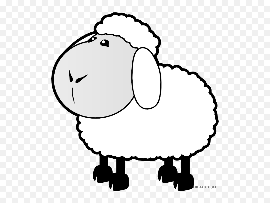 Sheep Animal Free Black White Clipart Images Clipartblack - Sheep Clip Art Emoji,Free Black And White Clipart