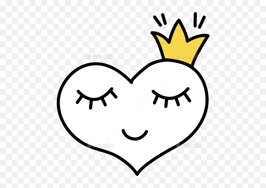 Hand Drawn Collection Emoji,Drawn Heart Png