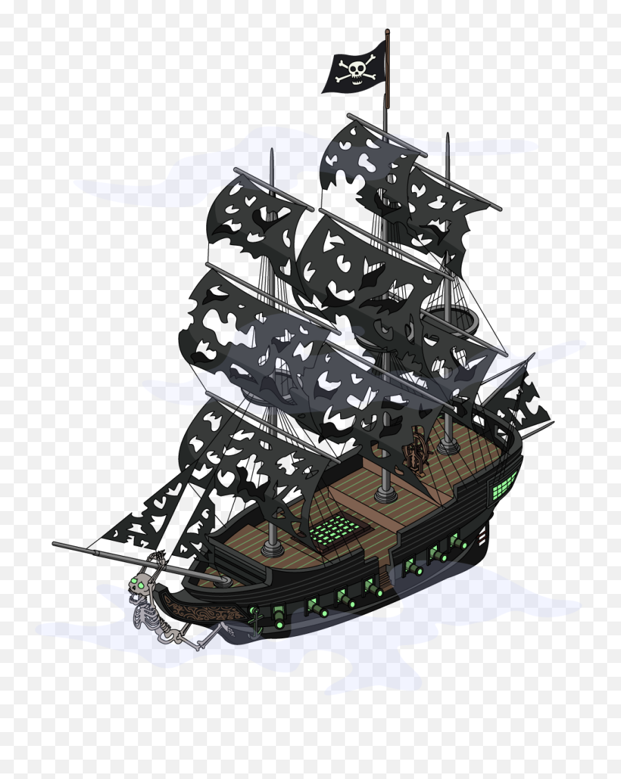Haunted Pirate Ship Png Transparent Png - Pirate Ghost Ship Png Emoji,Pirate Ship Png