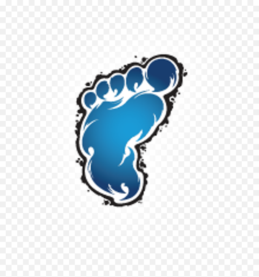 Blue Yeti - Bigfoot Footprint Cartoon Transparent Png Yeti Lacrosse Emoji,Yeti Png