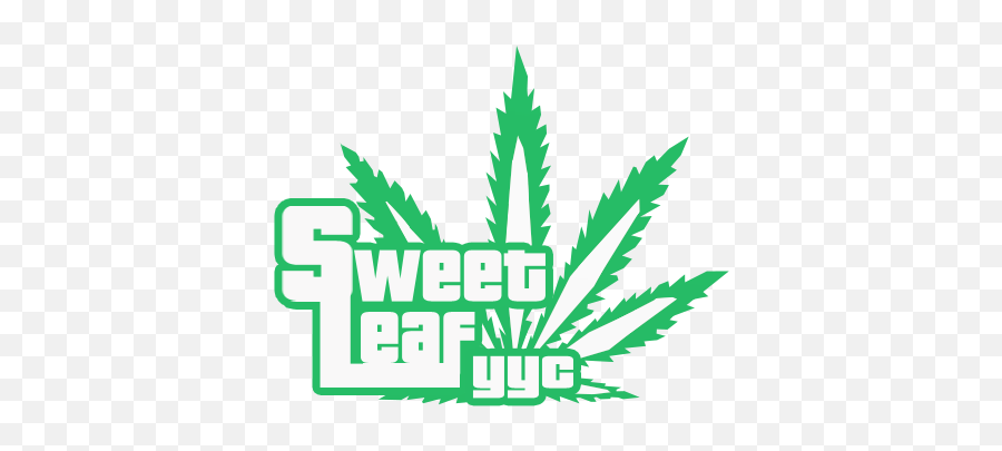 About - Sweet Leaf Yyc Language Emoji,Marijuana Leaf Logo