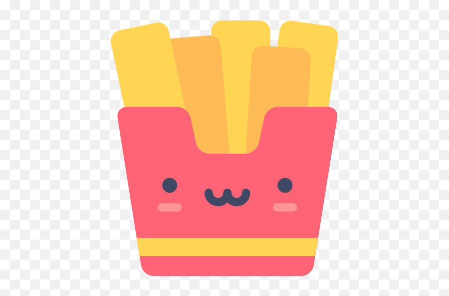 Fast Food Fries Junk Food French Fries Potatoes Food - Cute Food Icon Png Emoji,French Fries Clipart Black And White