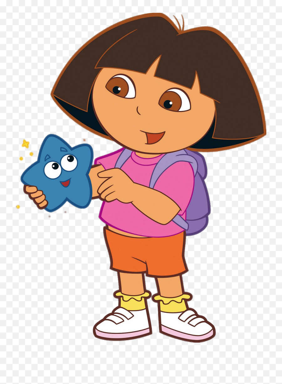 Check Out This Transparent Dora The Explorer Holding Blue - Puzzle Dora The Explorer Games Emoji,Blue Star Png