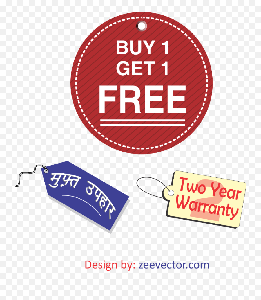 Buy 1 Get 1 Free Tag Vector - Free Vector Design Cdr Ai Emoji,Red Tag Png