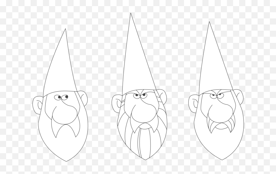 Gnome Designs Themes Templates And Downloadable Graphic Emoji,Gnome Clipart Black And White