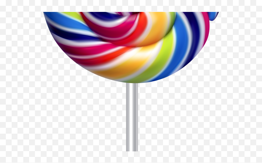 Rainbow Lollipop Transparent Background - Cartoon Picture Of Lollies Emoji,Lollipop Clipart