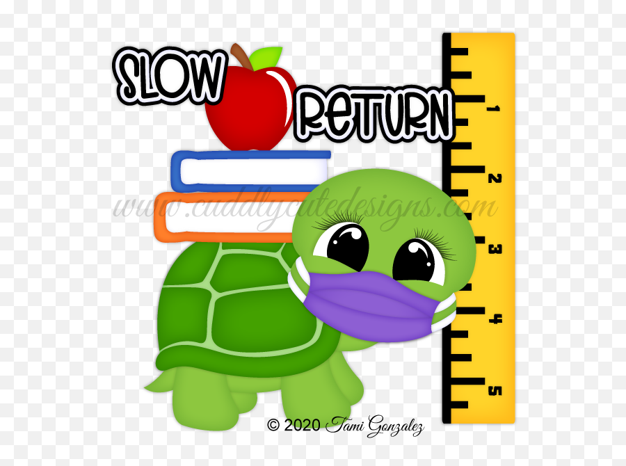Slow Return Turtle Tear Bears Turtle Cute Designs Emoji,To Return Clipart