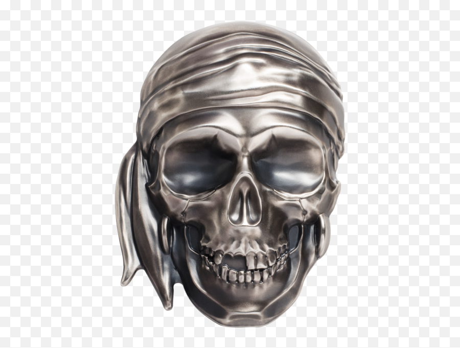 2018 Palau 12 Kilo Silver Big Pirate Skull - Hero Bullion Emoji,Pirate Skull Png