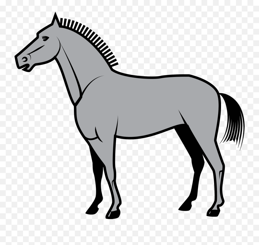 Horse Clipart Free Download Transparent Png Creazilla Emoji,Horses Clipart Black And White