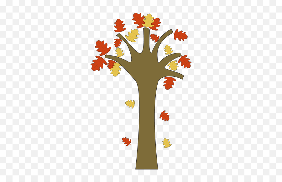 Fall Leaves Tree Clipart Free Images - I M A Little Scarecrow Poem Emoji,Fall Leaves Clipart