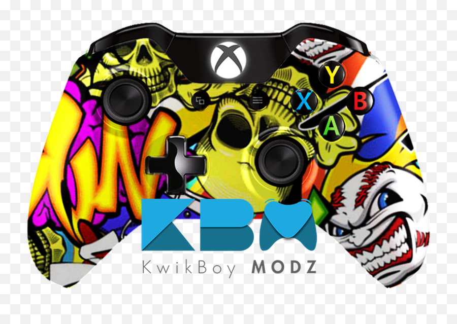 Xbox One X Custom Fortnite Controller - Kwikboy Modz Emoji,Xbox Controller Clipart