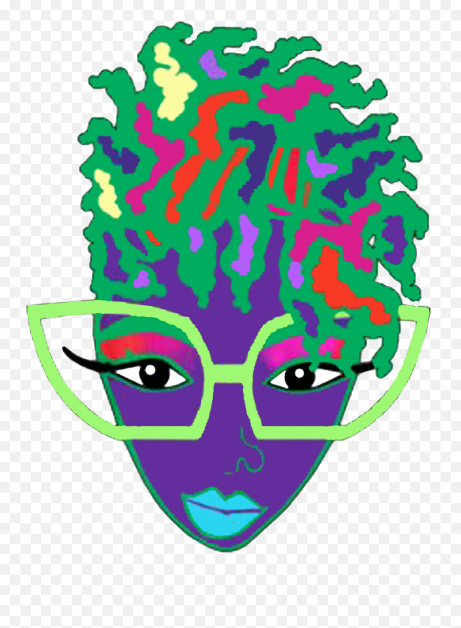 Afro Natural Hair Locs Colorful Tagged - Hair Design Emoji,Afro Clipart