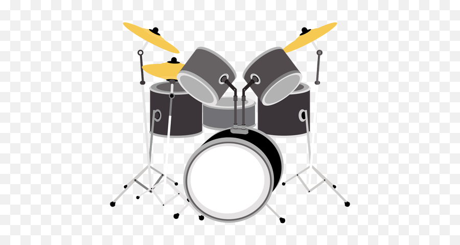 Cartoon Drum Set Png Free Cartoon Drum Set - Rock Music Instruments Emoji,Drums Clipart