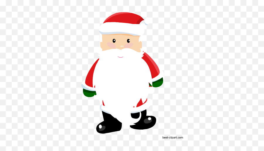 Free Christmas Clip Art Santa - Santa Claus Emoji,Elf Hat Clipart