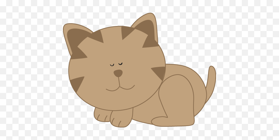 Free Cat Resting Cliparts Download - Sleeping Cat Clip Art Emoji,Cat Clipart