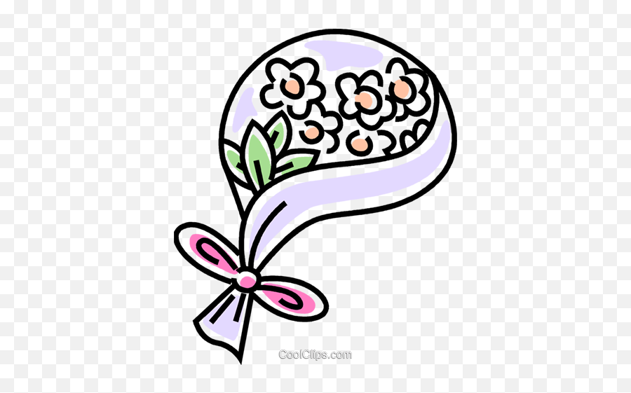 Wedding Bouquet Royalty Free Vector Clip Art Illustration - Girly Emoji,Weddings Clipart Free