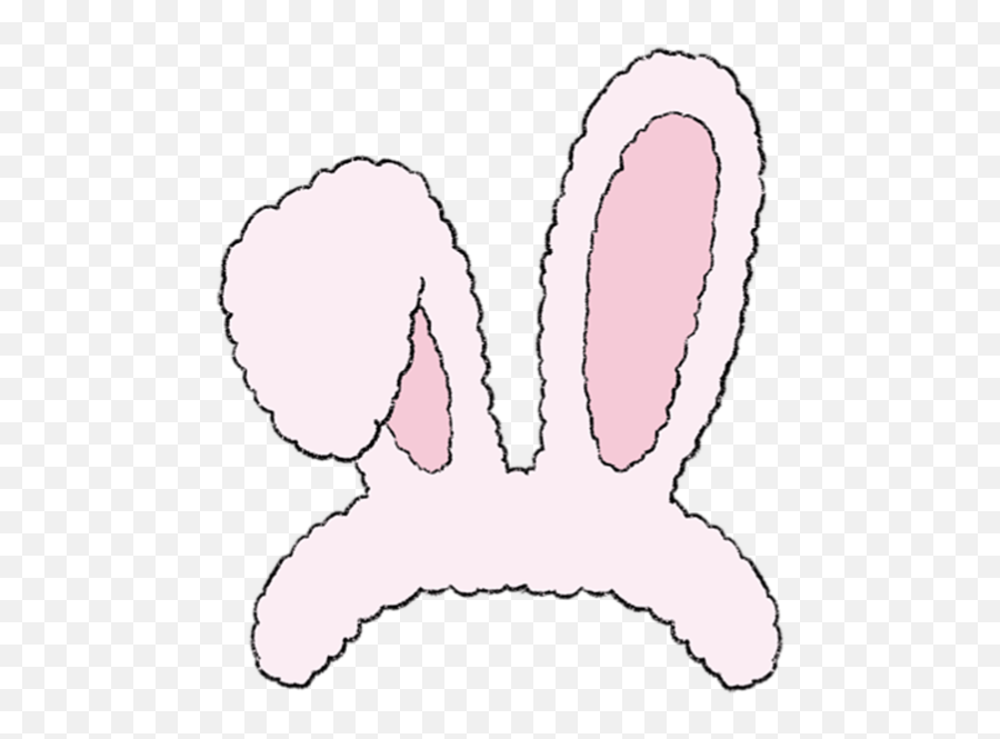 Bunny Rabbit Ears Foxy - Illustration Clipart Full Size Girly Emoji,Bunny Ears Clipart
