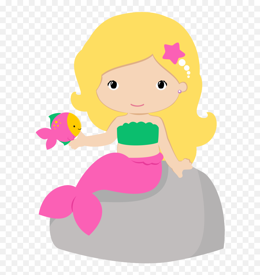 Mermaid Clip Art - Cute Girls Png Download 655870 Free Mermaid Clipart Png Emoji,Free Mermaid Clipart