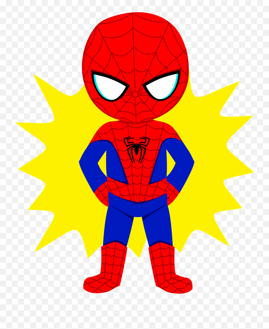 Little Spiderman Clipart - Little Spiderman Cartoon Emoji,Spiderman Clipart