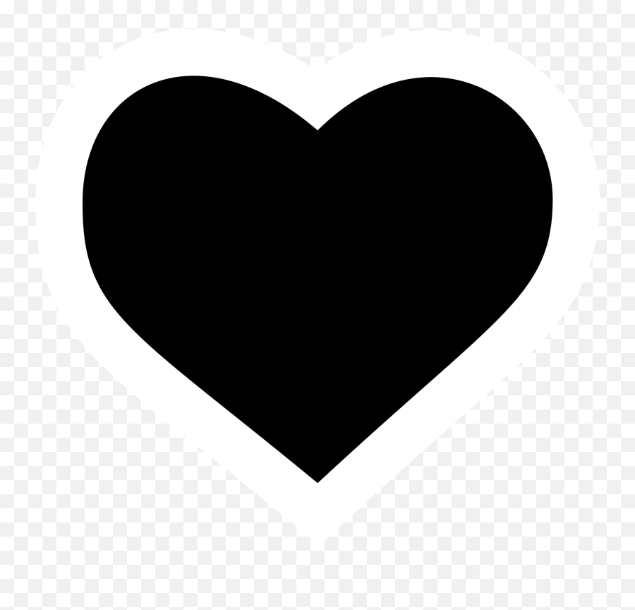 Heart Silhouette Clip Art - Heart Icon Emoji,Heart Silhouette Png