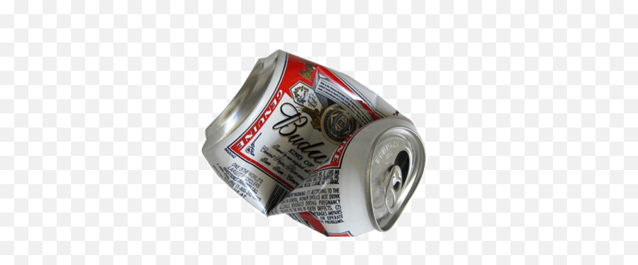 Budweiser Crushed Can Transparent Png - Crushed Cans Png Emoji,Can Png