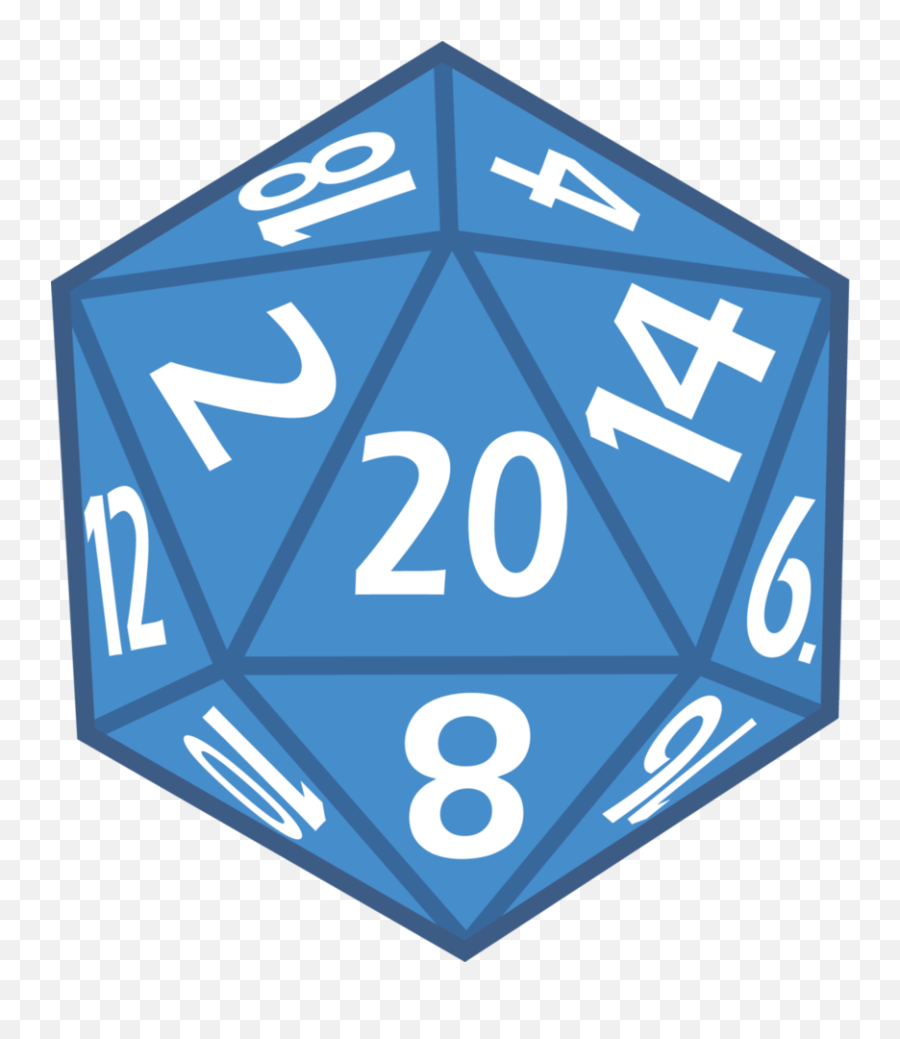 Dice Clipart - 20 Sided Dice Png Dice 1205589 Png Sides Of A 20 Sided Die Emoji,Dice Clipart