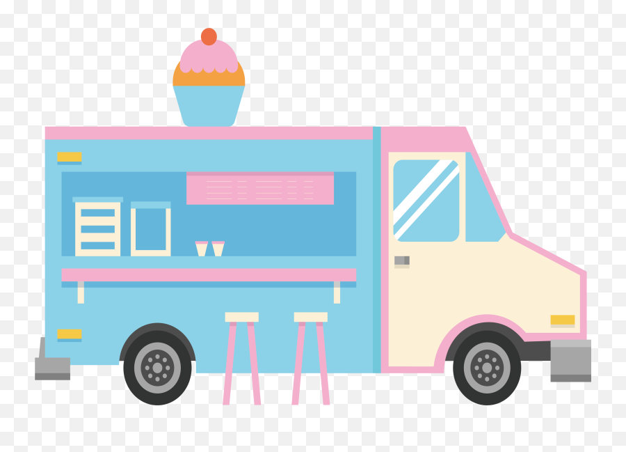 Hd Ice Cream Truck Pink - Ice Cream Food 1187964 Png Transparent Ice Cream Truck Png Emoji,Food Truck Png
