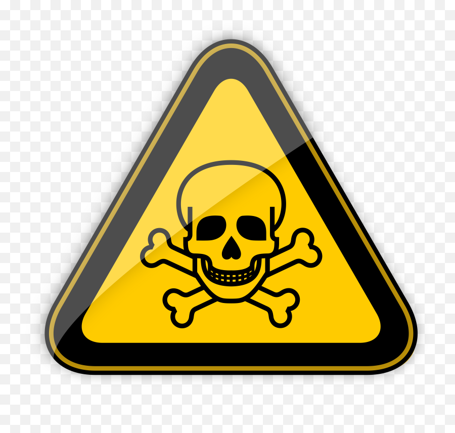 Toxic Warning Sign Png Clipart - Toxic Symbol Png Emoji,Poison Png