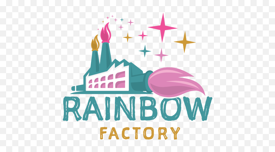 Online Art Club Emoji,Rainbow Factory Logo