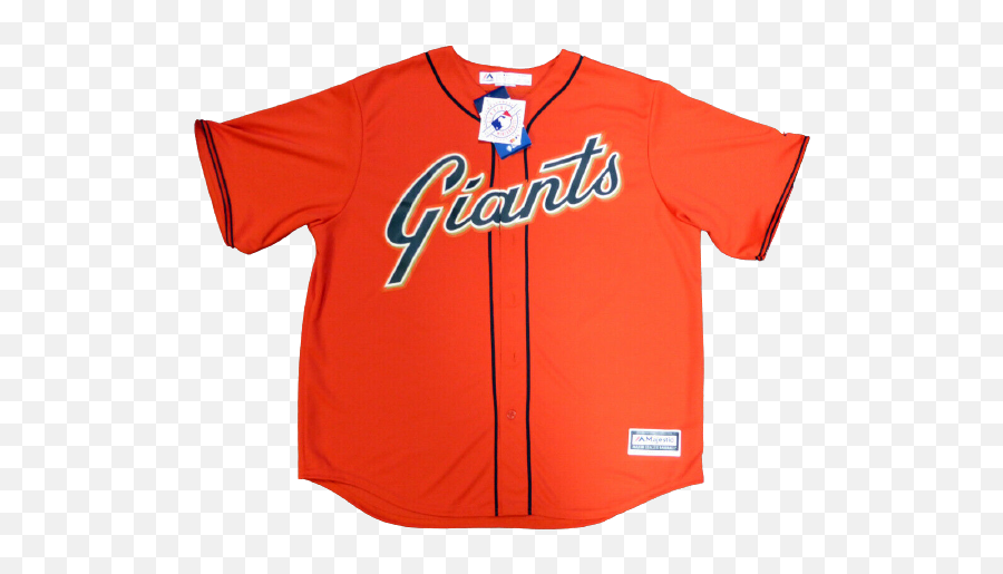 Madison Bumgarner San Francisco Giants Signed Giants Size Xl 105689 Orange Majestic Jersey Psa Coa - Short Sleeve Emoji,San Francisco Giants Logo Png