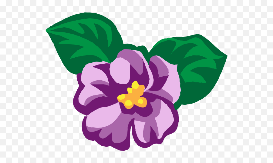 Free Violet Cliparts Png Images - African Violet Flower Vector Emoji,Violet Clipart
