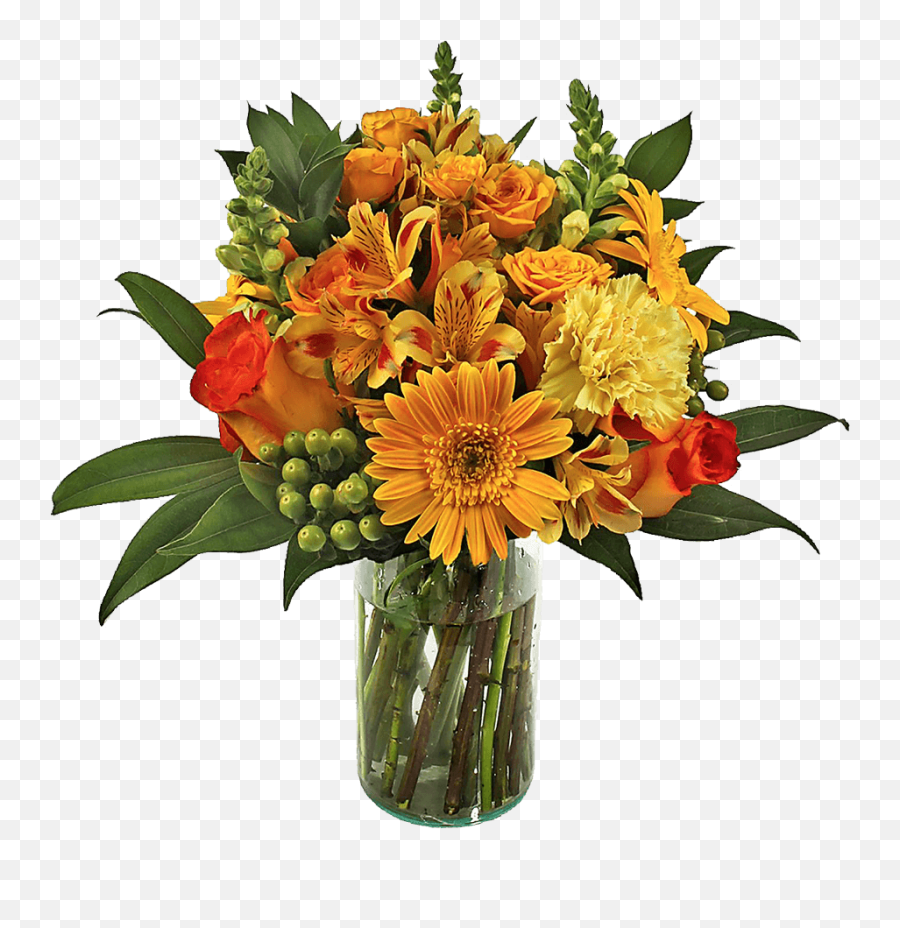 Pumpkin Spice Fall Arrangement With Vase Globalrose Emoji,Green And Yellow Flower Logo