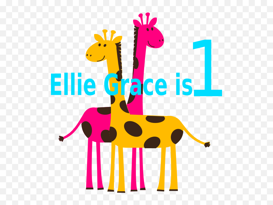 Birthday Girl Giraffes Clip Art At Clkercom - Vector Clip Emoji,Birthday Girl Png