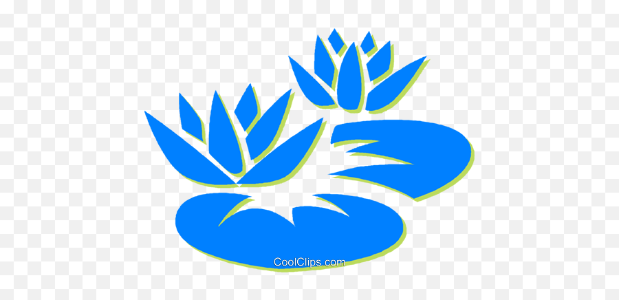 Lily Pads Royalty Free Vector Clip Art Illustration Emoji,Lily Pad Flower Clipart