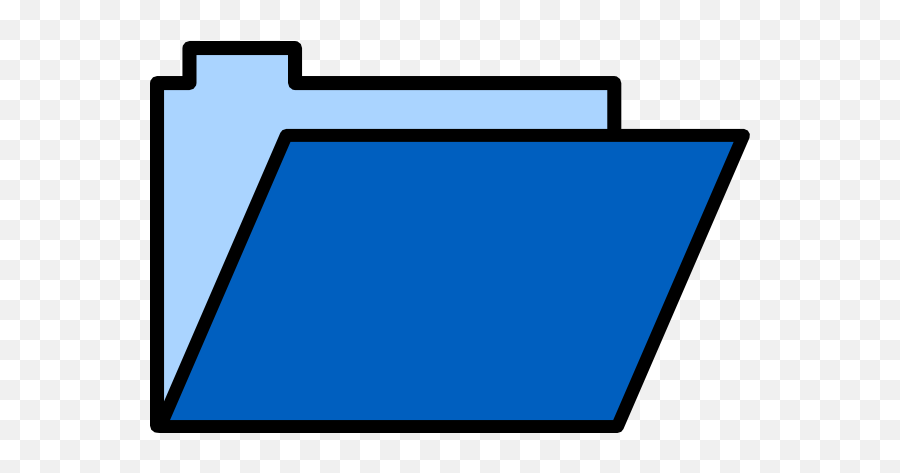 Blue Folder Clip Art At Clker - Clip Art Blue Folder Emoji,Folder Clipart