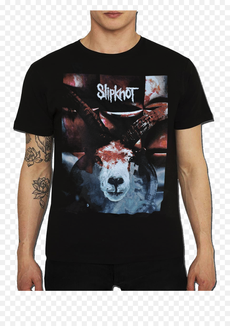 Slipknot Goat Men - Crew Neck Emoji,Slipknot Logo