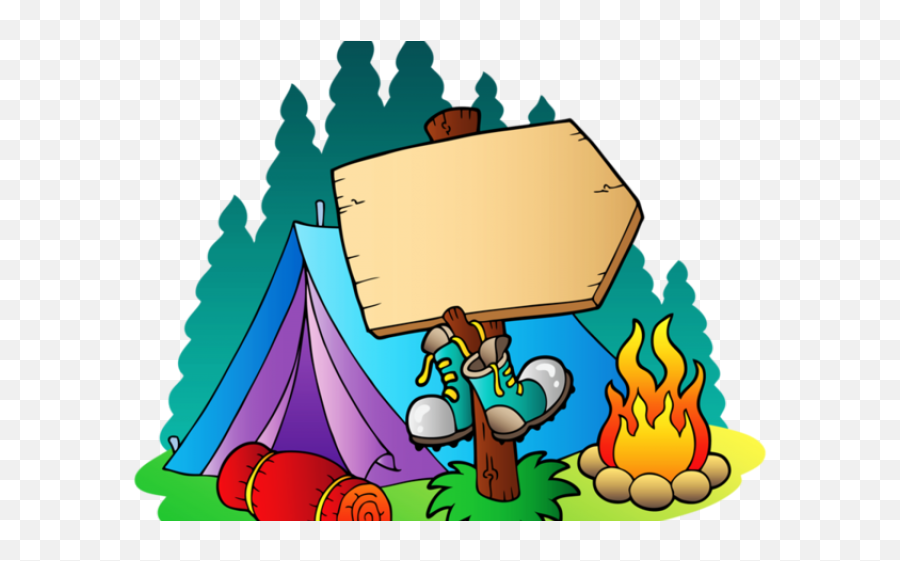 Campsite Clipart Yard Sign - Camping Clipart Emoji,Summer Camp Clipart