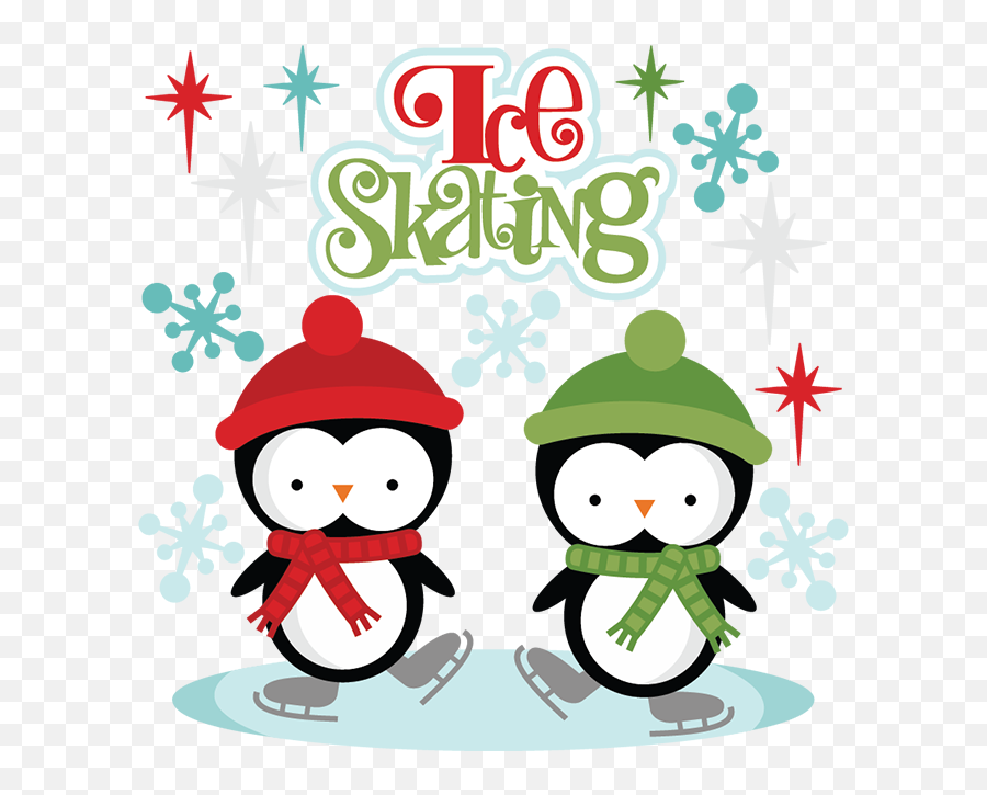 Download Ice Skating Svg Cutting Files - Free Penguin Ice Skating Clipart Emoji,Ice Skating Clipart