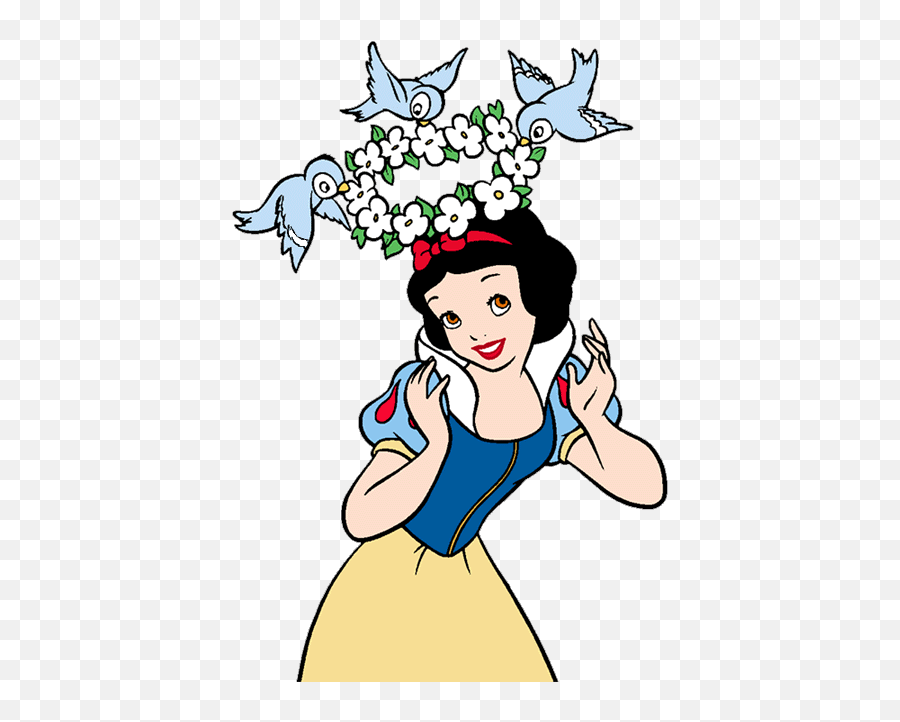 Snow White And The Seven Dwarfs Photo Snow White Clipart - Snow White Birds Flower Emoji,Snow White Clipart