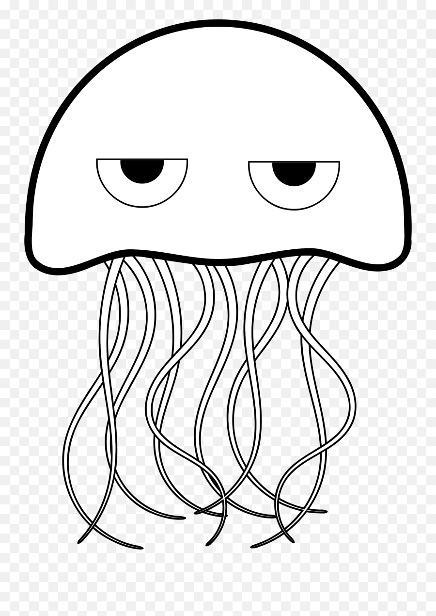 Cartoon Jellyfish Svg Vector Cartoon - Jellyfish Colouring Pages Emoji,Jellyfish Clipart
