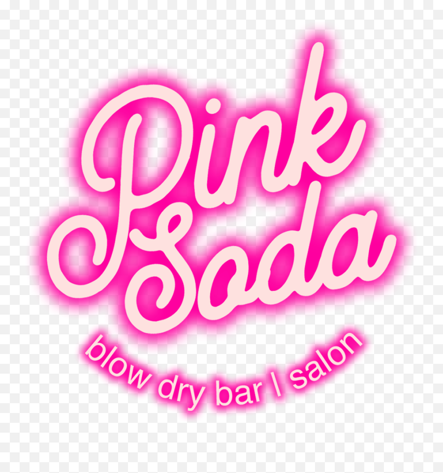 Blow Dry Bar Hair Salon - Pink Soda Salon Emoji,Pink Ladies Logo