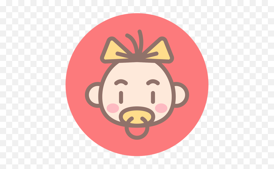 Baby Girl Head Circle Icon Emoji,Bebe Png