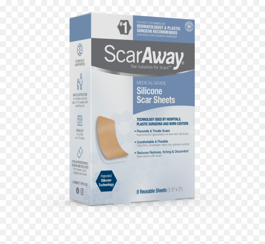 Scaraway Silicone Scar Sheets - Scaraway Emoji,Scar Transparent