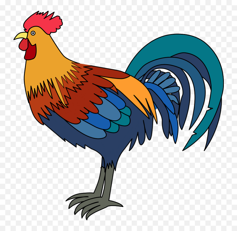 Rooster Clipart - Rooster Clipart Emoji,Rooster Clipart