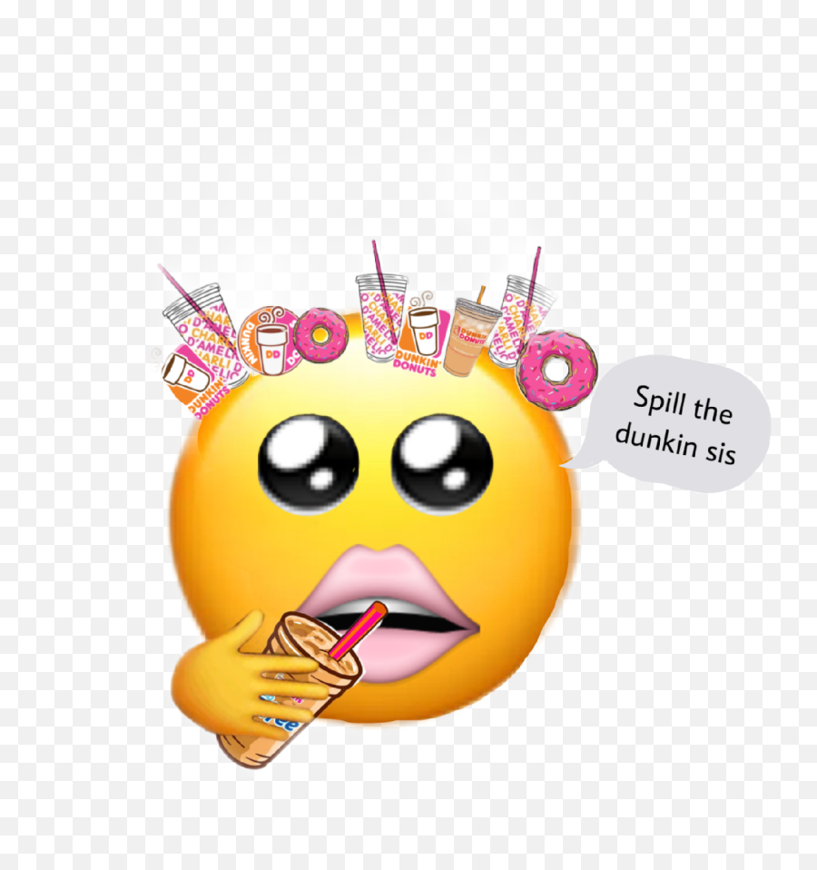 Dunkindonuts Sticker By T1kt0k Emoji,Spill Clipart