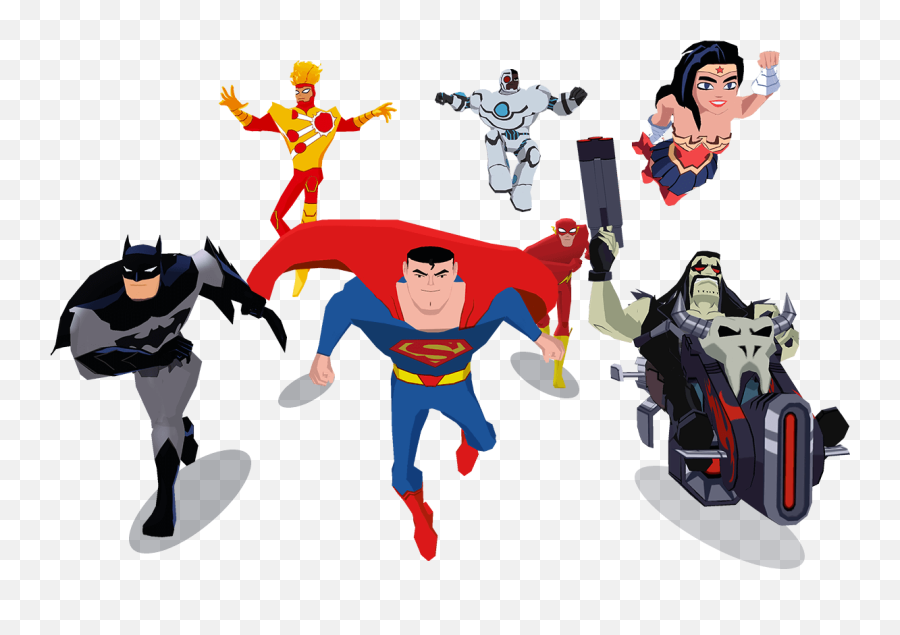 Download Justice League Action Run - Justice League Clipart Animated Transparent Superhero Emoji,Run Clipart
