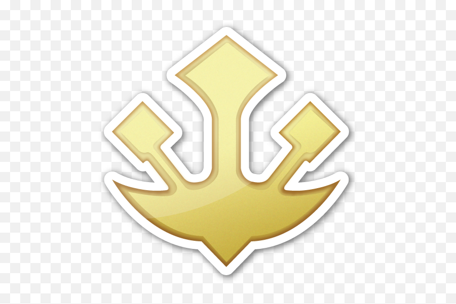 Trident Emblem Emblems Emoji Trident - Trident Symbol Ios Emoji,Trident Logo