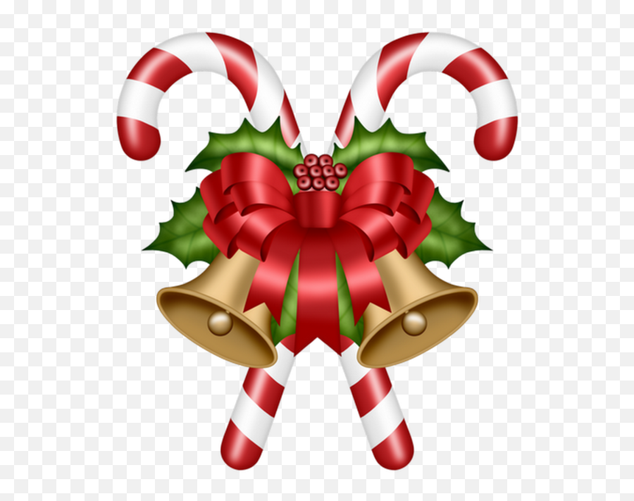 Candy Cane Christmas Day Candy - Candy Canes And Christmas Bells Emoji,Candy Cane Png