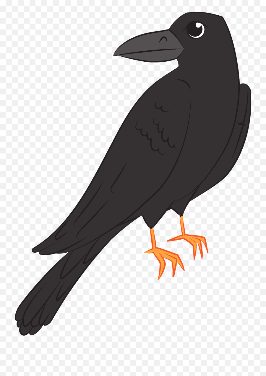 Raven Clipart Free Download Transparent Png Creazilla - New Caledonian Crow Emoji,Crow Clipart